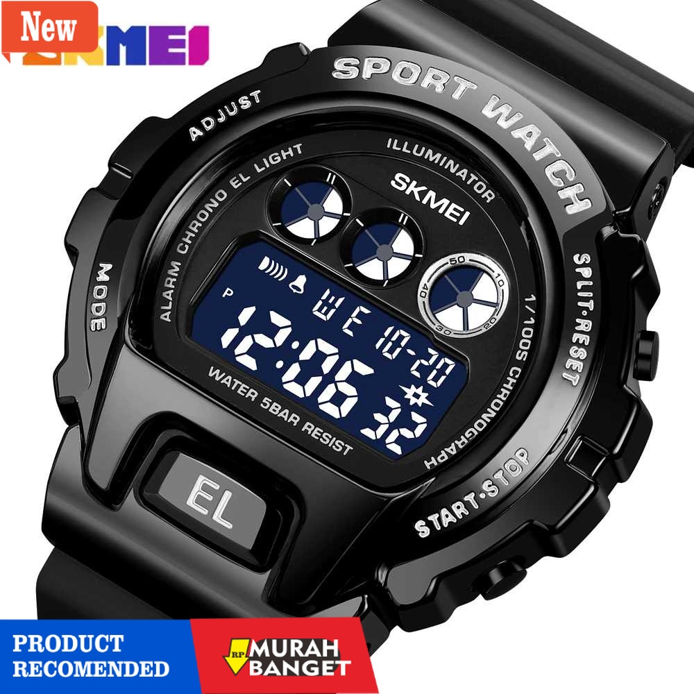 Jam digital pria terbaik- SKMEI Jam Tangan Digital Pria - 1905