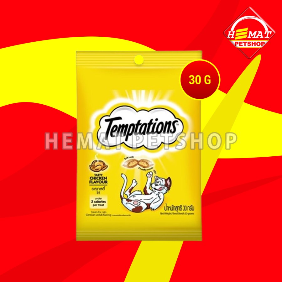 Temptation bites Snack Cemilan Kucing 30 gram All Varian