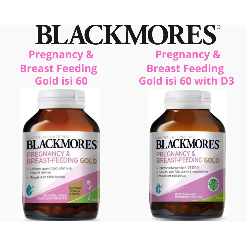 Blackmores Pregnancy &amp; Breast - Feeding Gold (60 Tablet)