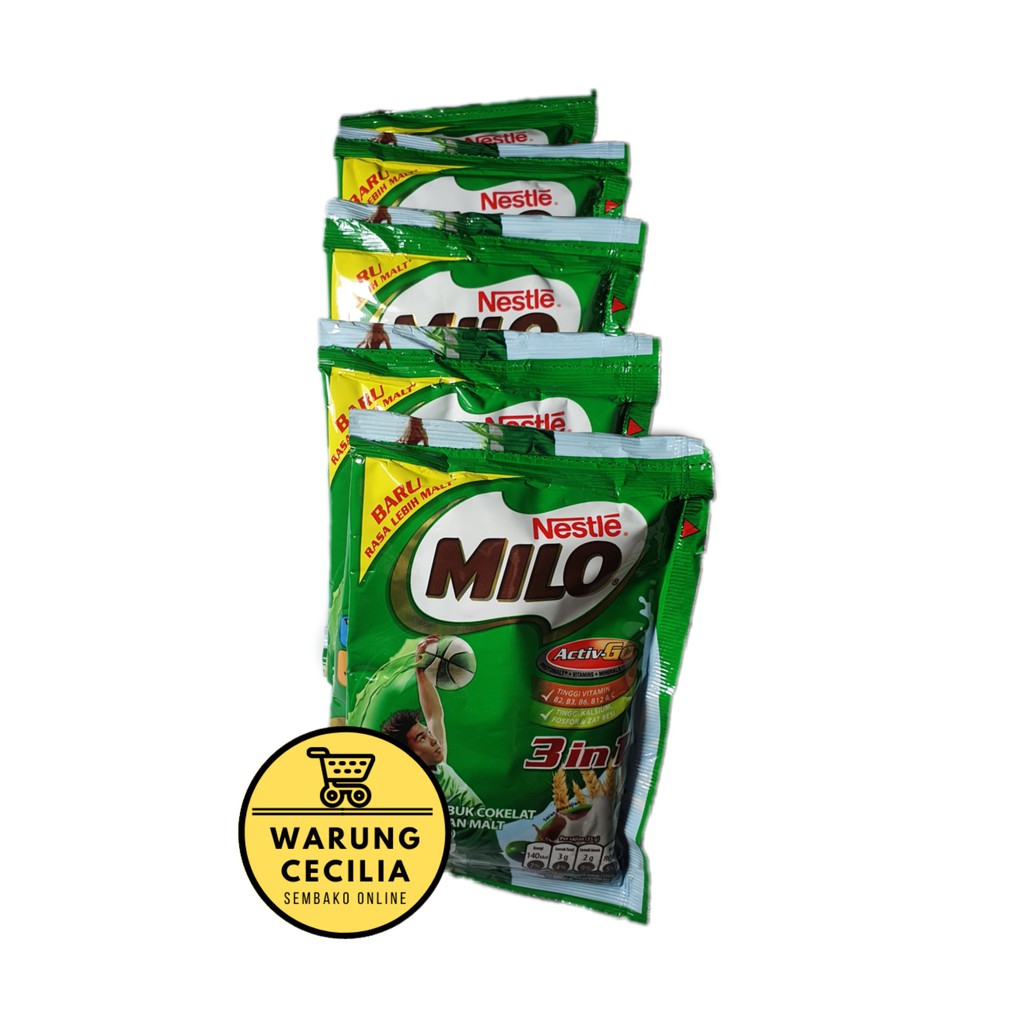 

MILO 3in1 Active Go @35 gr - Susu Saset (1 renceng = 10 pcs)