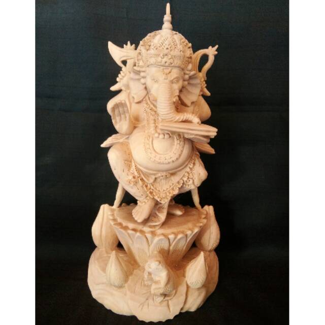 Ukiran Patung Bali Ganesha 30cm