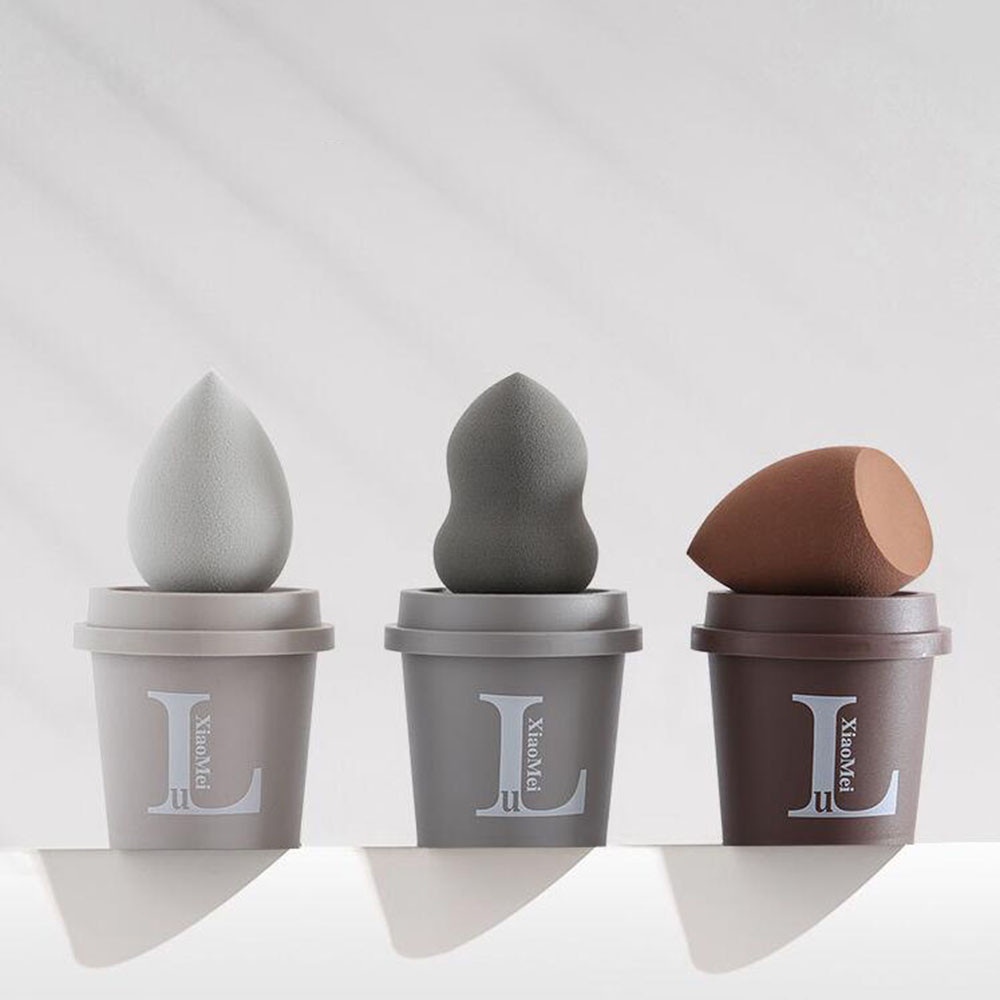 (Aaoottuuoo5.Id) 1pc Spons Beauty Blender Basah / Kering Bentuk Telur Untuk Makeup / Kosmetik Wanita