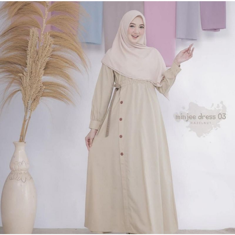 Min jee dress/Gamis Wanita/Dress Terbaru/Pakaian muslim Wanita/Gamis Supernova/Fashion Muslim Wanita-2