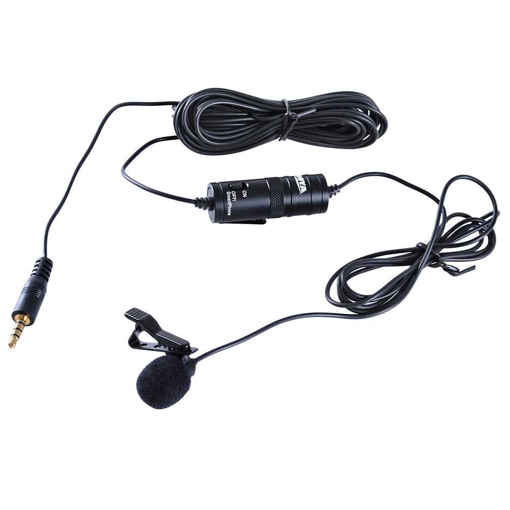 Mic Klip Mini Clip On Boya Omnidirectional Microphone for Smartphone DSLR Mikrofon Kecil Murah