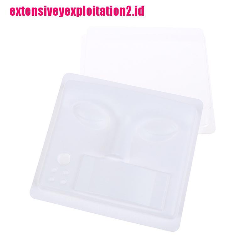 &lt; E2id &amp; &gt; Manekin Kepala Handmade Bahan Plastik Untuk Latihan Bulu Mata Palsu
