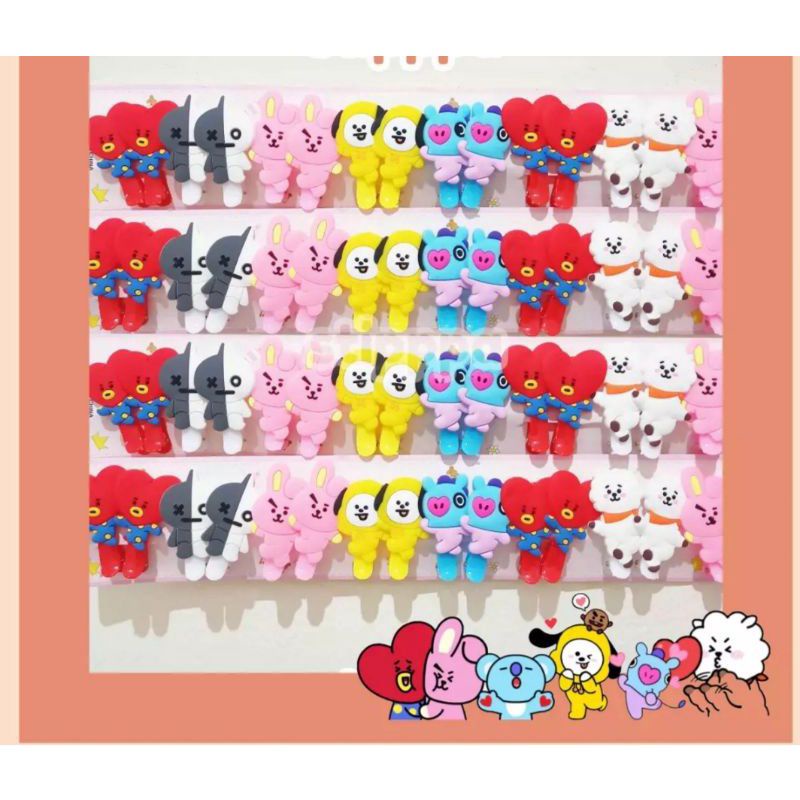 0Jepit Rambut KARAKTER BT21 BTS MINI/ Acesoris anak waniita korea import