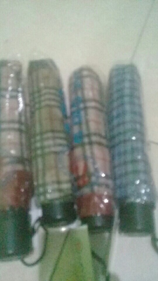 Payung Lipat Tiga  Motif Kotak Mewah Dan Kuat Mewah