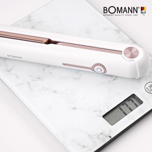 Bomann USB Rechargeable Medium Wireless Magic Device White Hair Iron Cordless