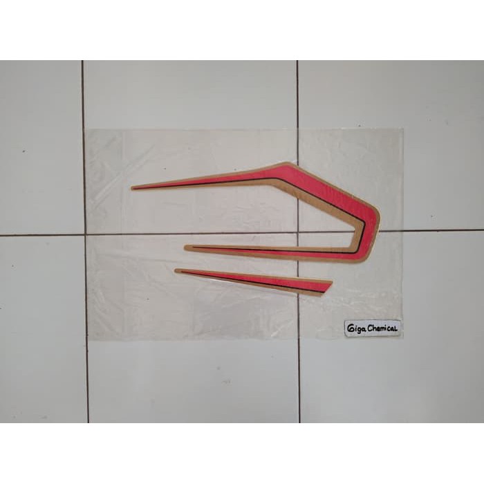 Striping Sticker Lis Yamaha RX King 1983 1984 Merah Gold