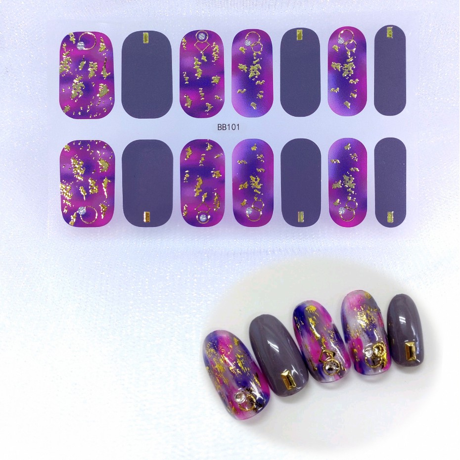 Bb091-099 Bb100-106 Stiker Kuku 3d Motif Mutiara / Berlian Imitasi Untuk Nail Art / Manicure Diy