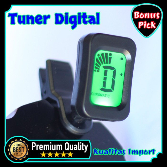 Tuner Gitar / Tunning Nada Gitar / Gitar Tuner Digital Import / Stem