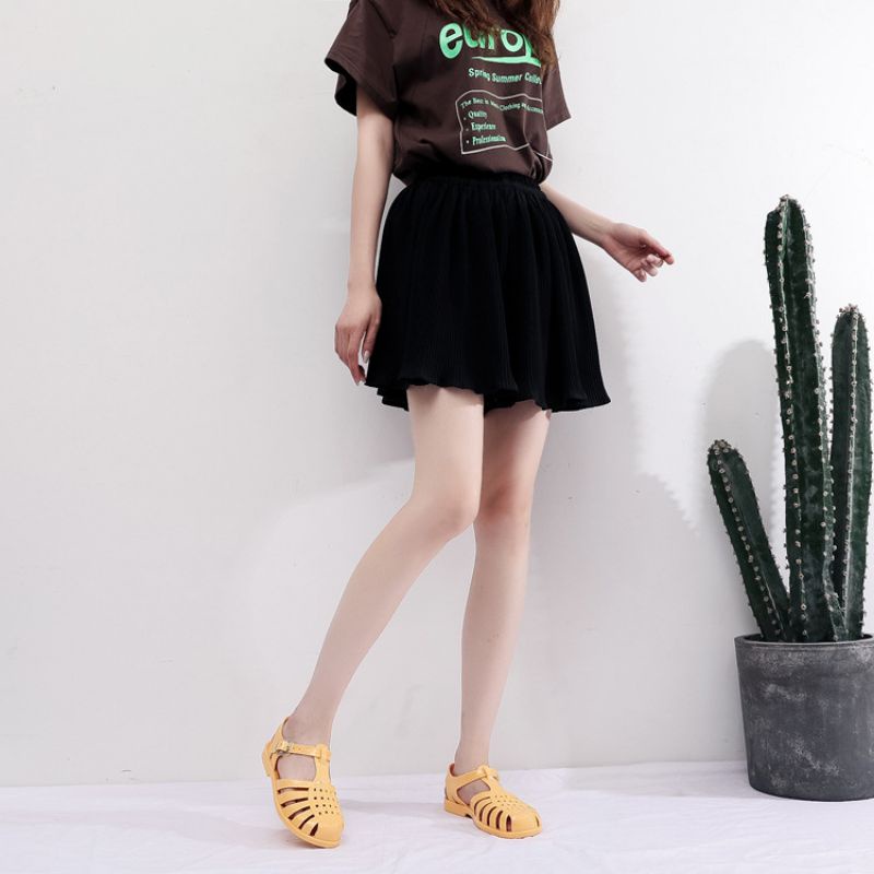 Meisha jelly glossy kids dan dewasa ( 31-40)/meisha jelly shoes dewasa/sandal jelly wanita/sandal karet anti slip/sandal kekinian korea/jelly shoes import/sepatu sandal slippers