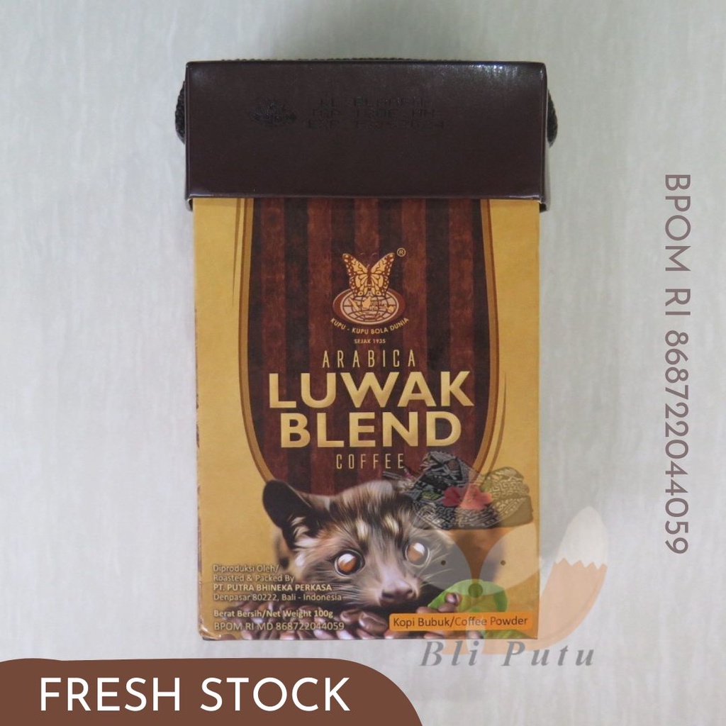 

Kopi Bali Arabica Kupu-Kupu Bola Dunia Luwak Blend - 100gr