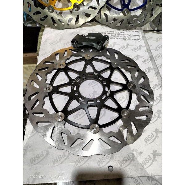 piringan cakram depan jupiter z ukuran 300mm psm Jupiter Nouvo F1zr RX-King Vega jupiter z-Cnc PSM 300mm black