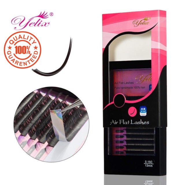 YELIX FLATLASHES premium flat ellipse eyelash extension / bulu mata sambung