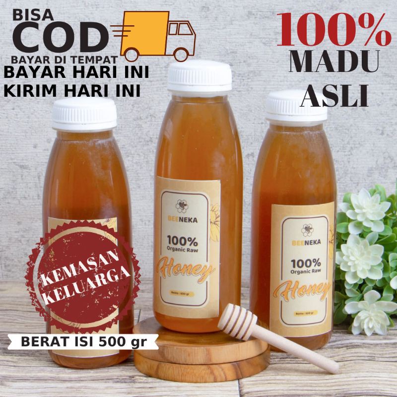 

MADU ASLI / MADU MURNI / MADU ORGANIK / RAW HONEY BEENEKA 500gr / MADU SEHAT / SUPLEMEN KESEHATAN