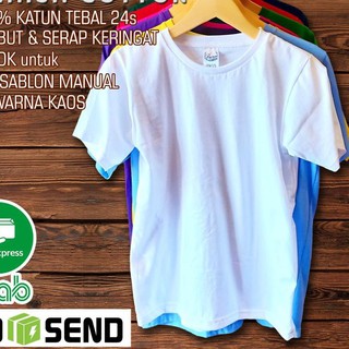  SHOPEE 2 2 f 35 Kaos Polos Premium Cotton 24s KUALITAS  