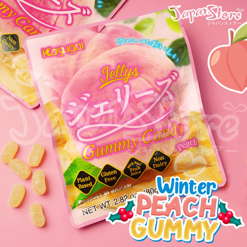 

Kasugai Peach Jelly Gummy Candy