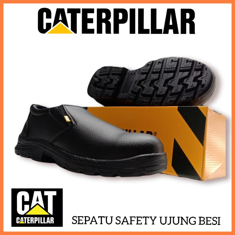 SEPATU KERJA SAFETY CATERPILLAR PRIA WANITA UNISEX / SEPATU PROYEK UJUNG BESI / SEPATU KERJA PABRIK SPBU POM BENSIN CHEF TOURING / SAFETY SHOES COWOK CEWEK