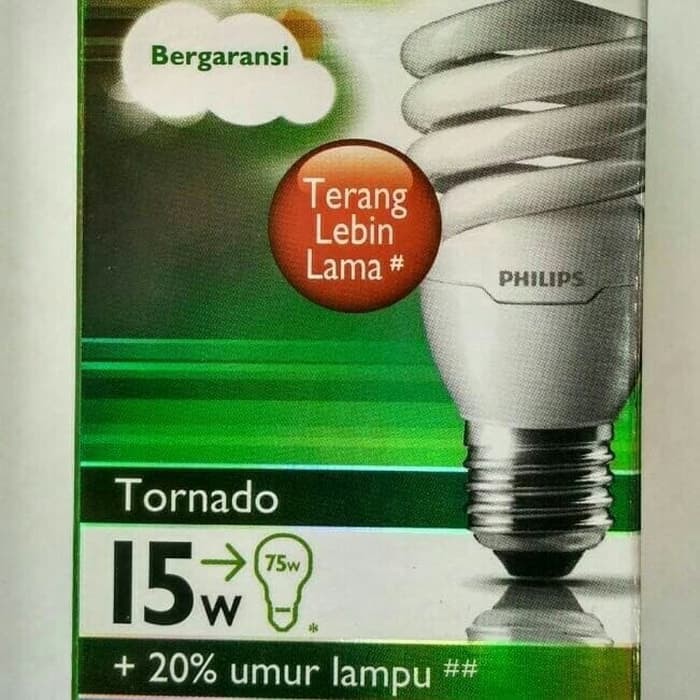 PHILIPS Lampu Tornado Spiral 15W 15watt 15 watt