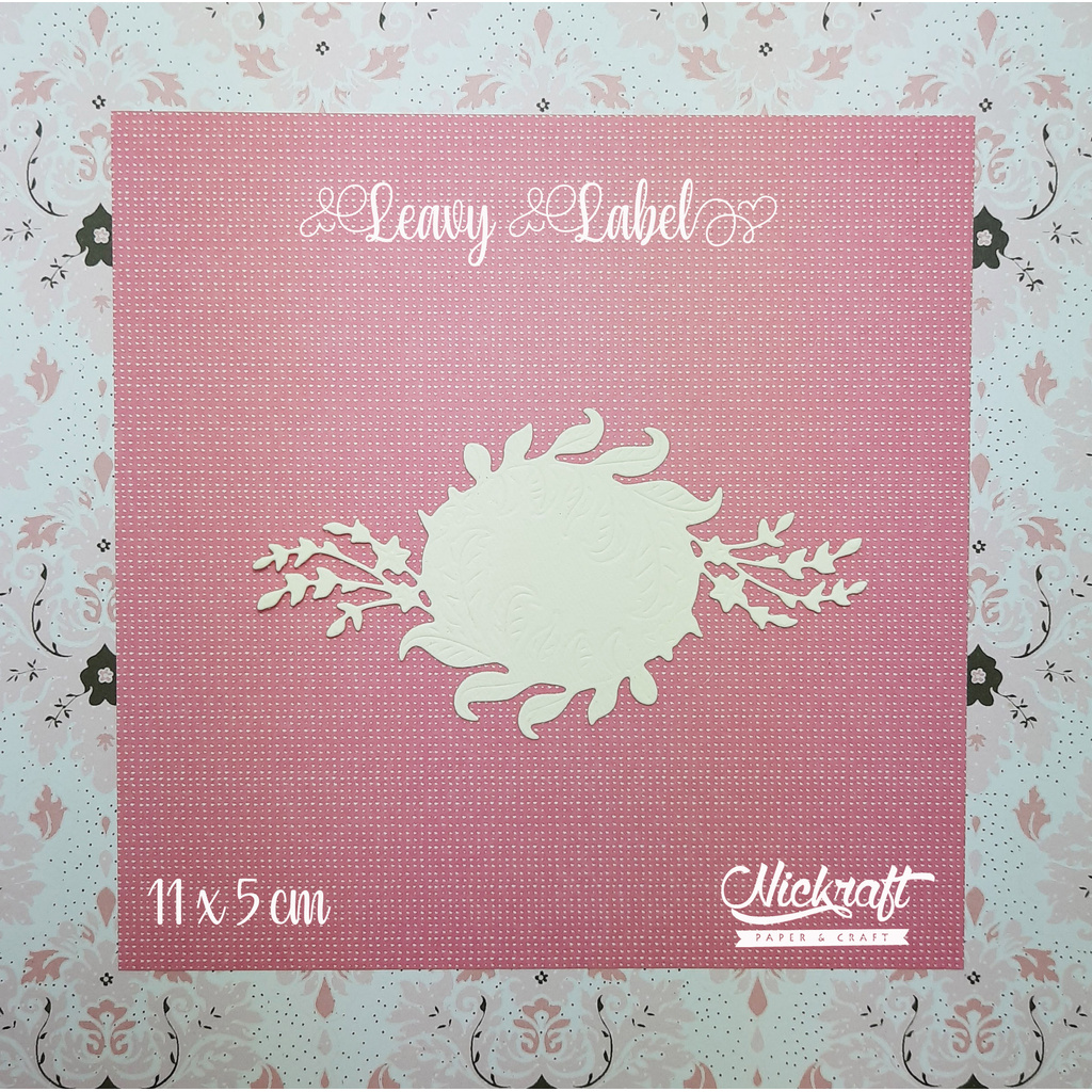 

LEAVY LABEL - Bahan Scrapbook Daun Kertas Swirl