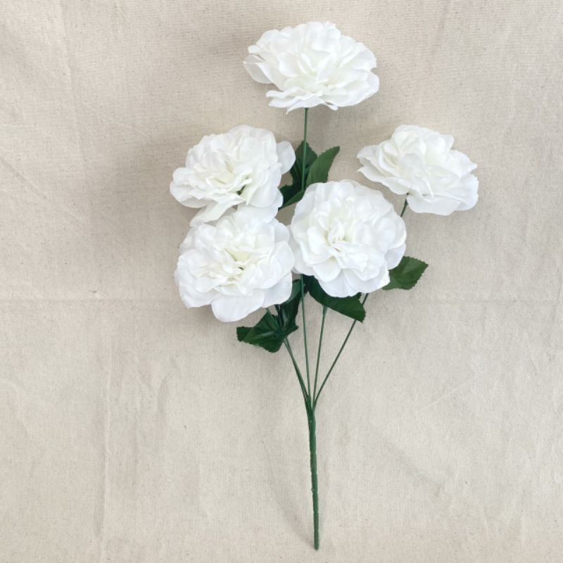 Bunga Artificial Gardenia Tropis X5 (satuan) Bunga Artificial / Bunga Plastik / Bunga Dekorasi-Putih