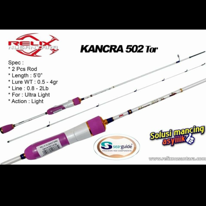 Rod UL RELIX NUSANTARA KANCRA TOR 502  150cm Line Test 0.8-2lbs