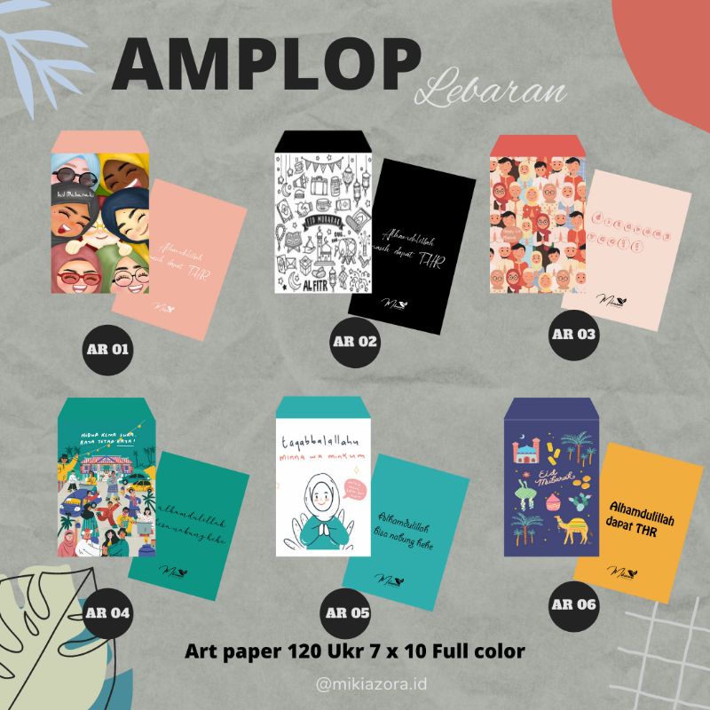 

AMPLOP LEBARAN PREMIUM/ AMPLOP ANGPAU EID FITRI LUCU (MINIMAL 12 PCS)
