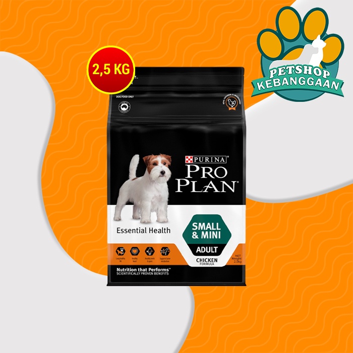 Makanan Anjing Pro Plan Adult Small Mini Adult 2,5kg Dog Food ProPlan 2,5 kg