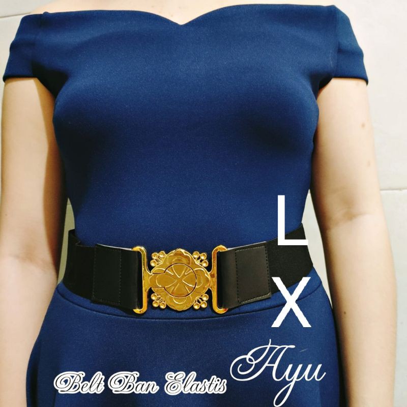 (BISA COD) BELT BAN ELASTIS IKAT PINGGANG AYU WANITA REAL PICT