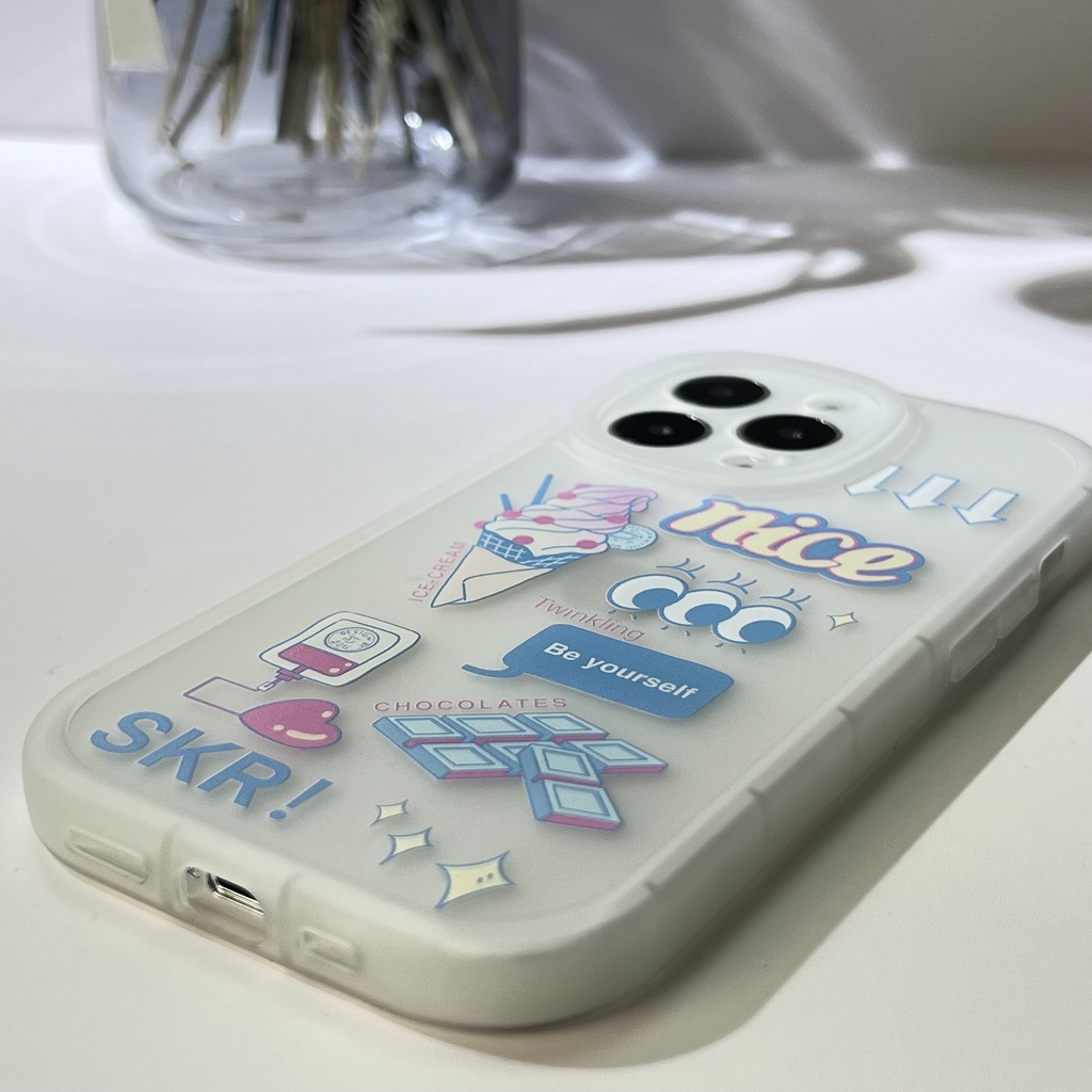 Soft Case Bahan TPU Kulit Bentuk Oval Untuk iPhone 13 13pro 13prm 11 7Plus 8Plus Xr XS 13 12 Pro Max