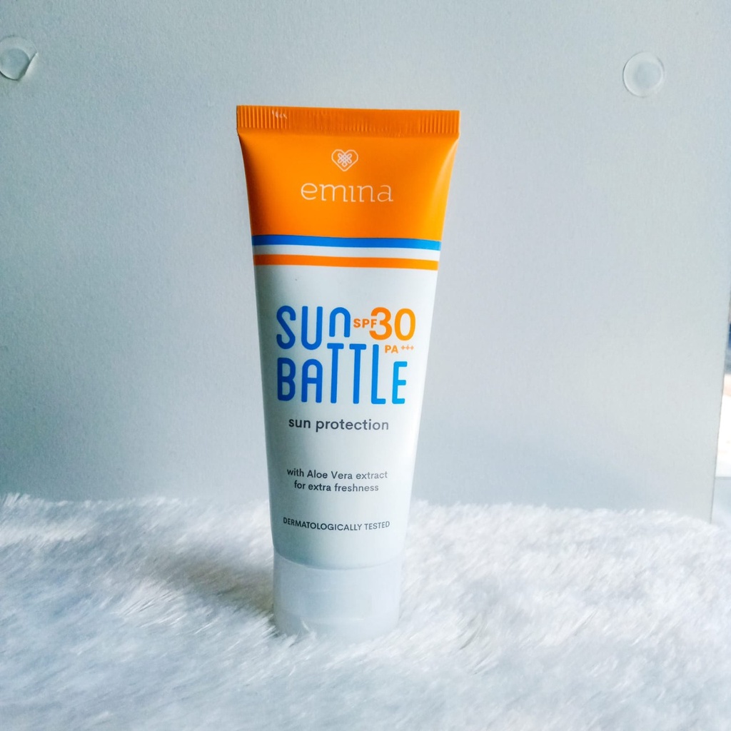 EMINA Sun Battle SPF 30 PA+++ 60ml - Sunscreen Tabir Surya Wajah Badan Sunblock