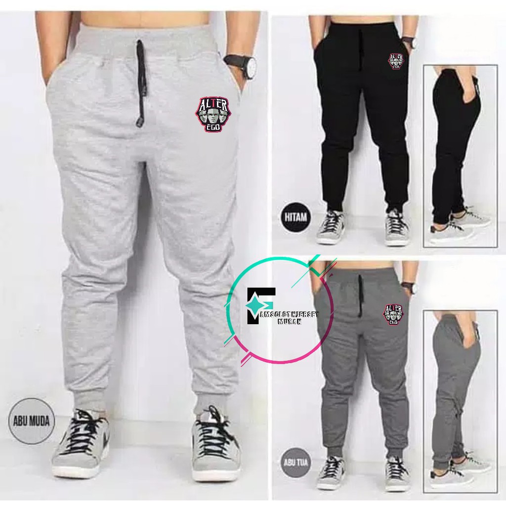 [COD/Bayar Tempat] Celana Jogger Team ALTER EGO LOGO | Celana Jogger Gaming | AE