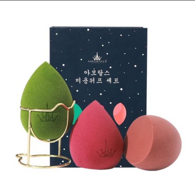 Korean authentic AMORTALS makeup sponge egg / spon telur amortals / spon telur korea