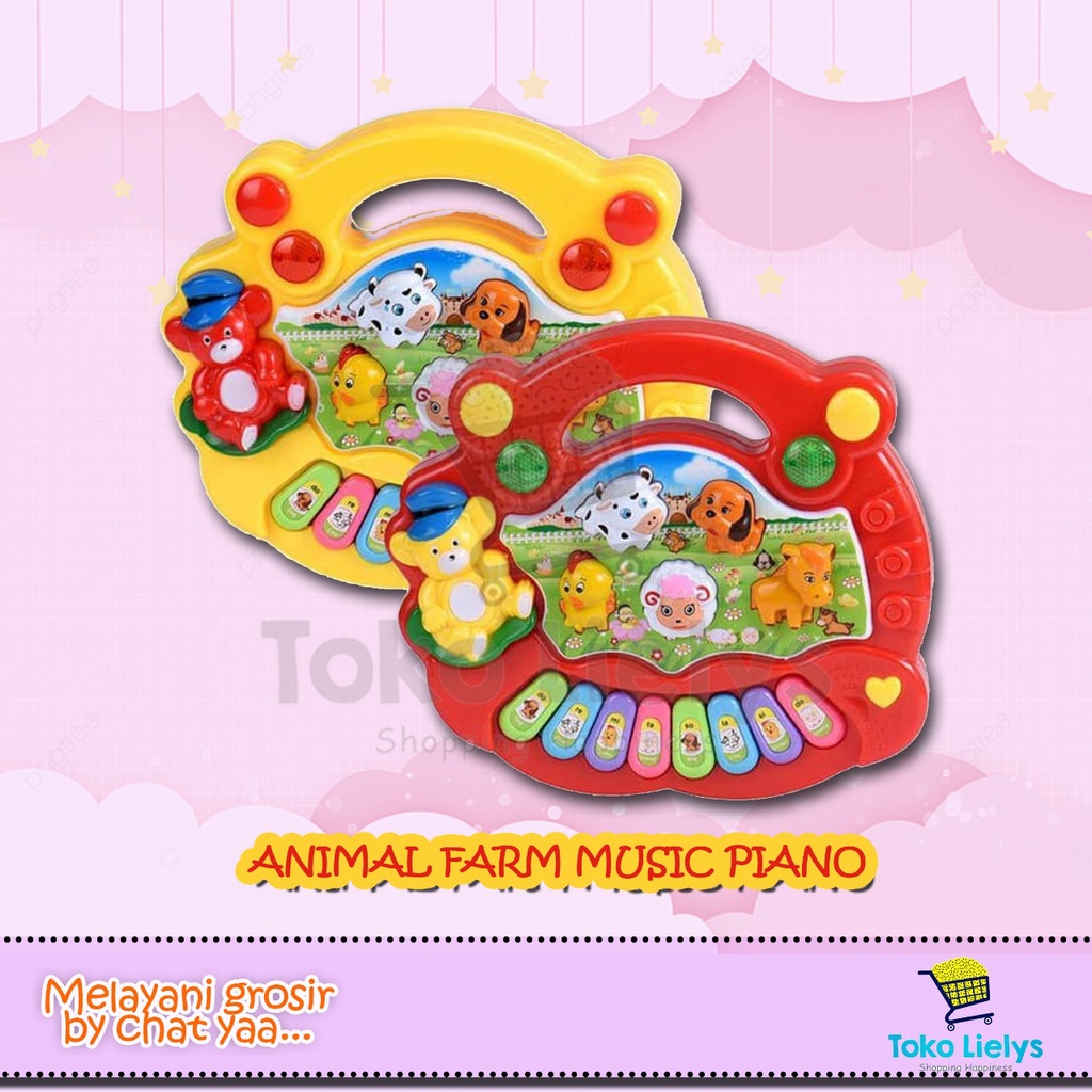 ANIMAL FARM MUSIC PIANO/ animal Piano / mainan alat musik piano/ piano anak