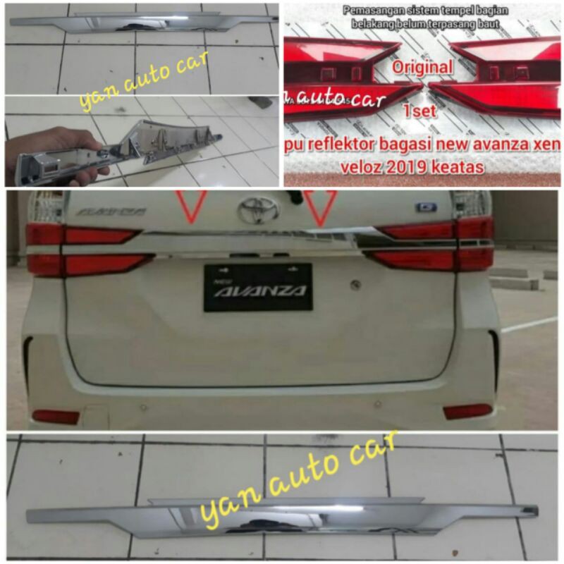 trunklid reflektor bagasih belakang Avanza / Xenia / Veloz 2019