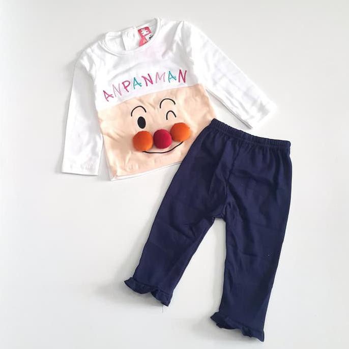 NEW PRODUCT BAJU BAYI PEREMPUAN SETELAN LEGGING ANAK ANPANMAN PB260211 TERBARU
