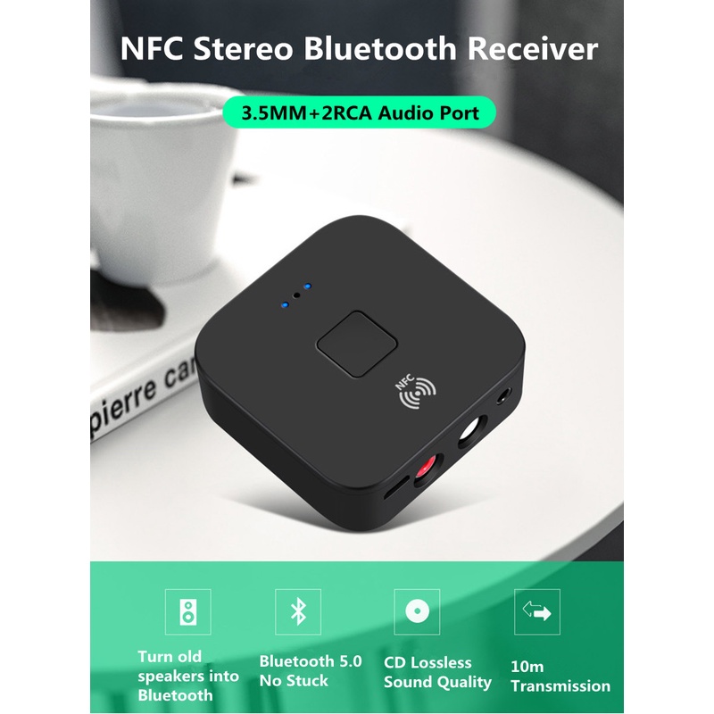 (100% BARANG ORI) VIKEFON Music NFC Bluetooth Receiver 5.0 - BLS-B11