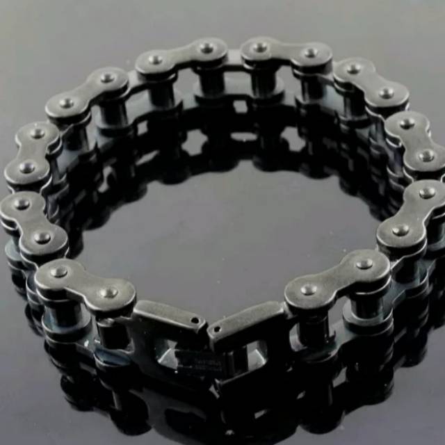 Gelang Pria Black Titanium