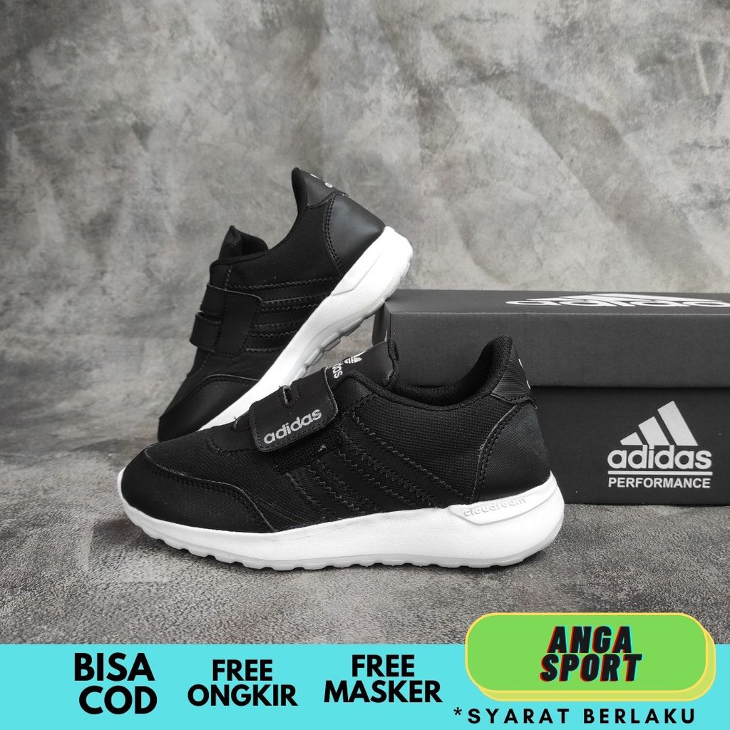 SEPATU ANAK LAKI LAKI ADIDAS SEPATU SNEAKERS KIDS HITAM SEPATU SEKOLAH CEWEK MADE IN VIETNAM