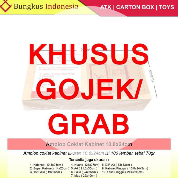 

Amplop Coklat Kabinet PROMO SPECIAL