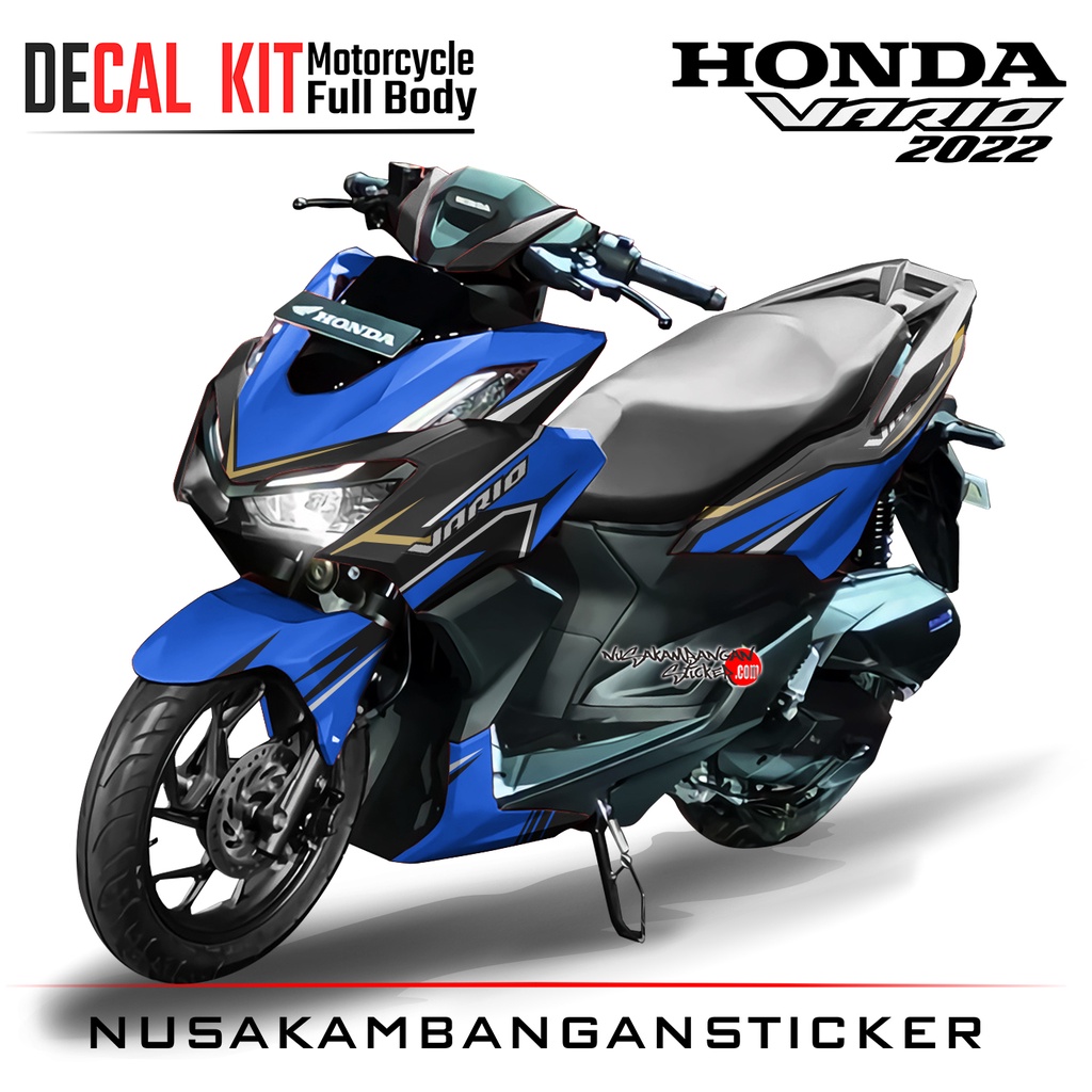 Sticker All New Vario 160 Black Blue Graphic Decal Modifikasi