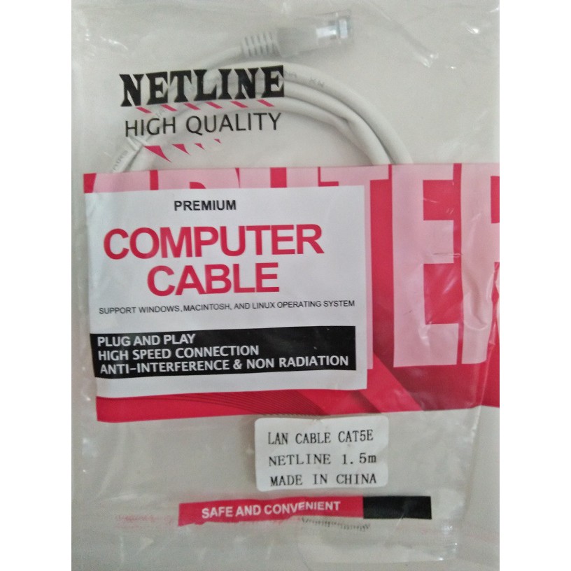 Kabel Lan 1.5M / 3M / 5M Cat 5e Kabel UTP Pabrikan 1.5 Meter / 3 Meter / 5 Meter