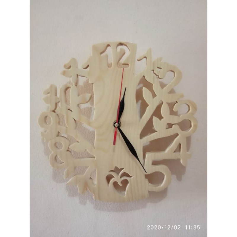 jam dinding clasik kayu jati belanda