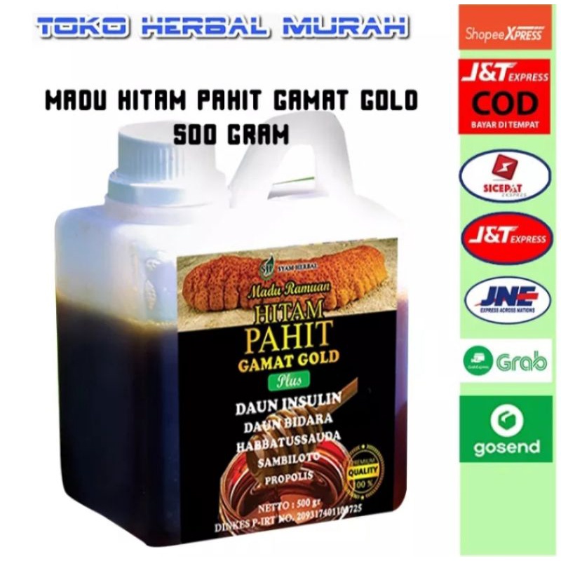 

Madu hitam pahit gamat gold 500 gram orginal