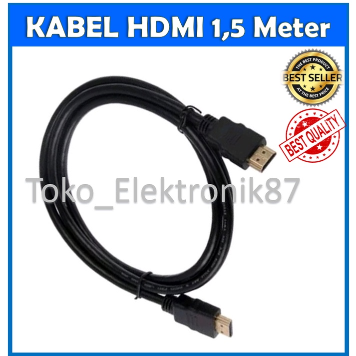 Kabel Hdmi 1.5 meter Hitam