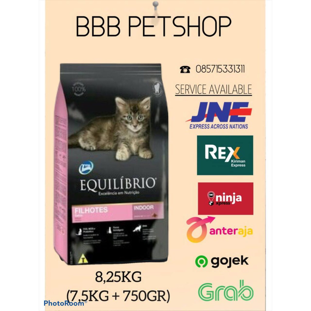 EQUILIBRIO KITTEN 7,5 KG FRESH PACK BUKAN REPACK (KHUSUS JASA KIRIM JNE/SELAIN GOJEK)