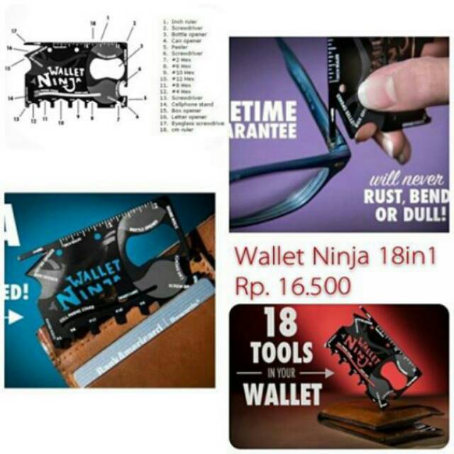 Ninja Wallet/ Card Serba Guna