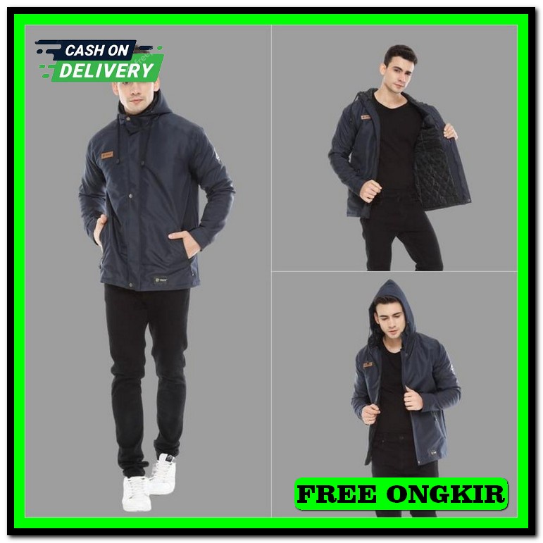 Jaket Parasut Outdoor Pria Wanita Waterproof Polos Keren Jumbo Original Tebal Anti Angin Anti Air Da