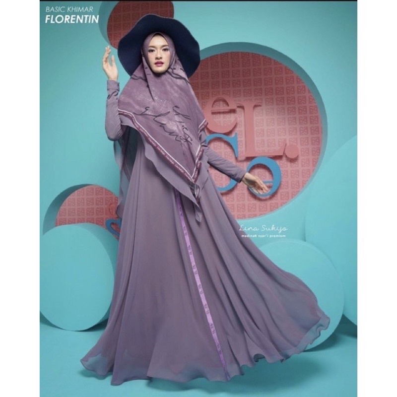GAMIS SET BASIC FLORENTIN LINA SUKIJO BY MADINAH BOUTIQUE